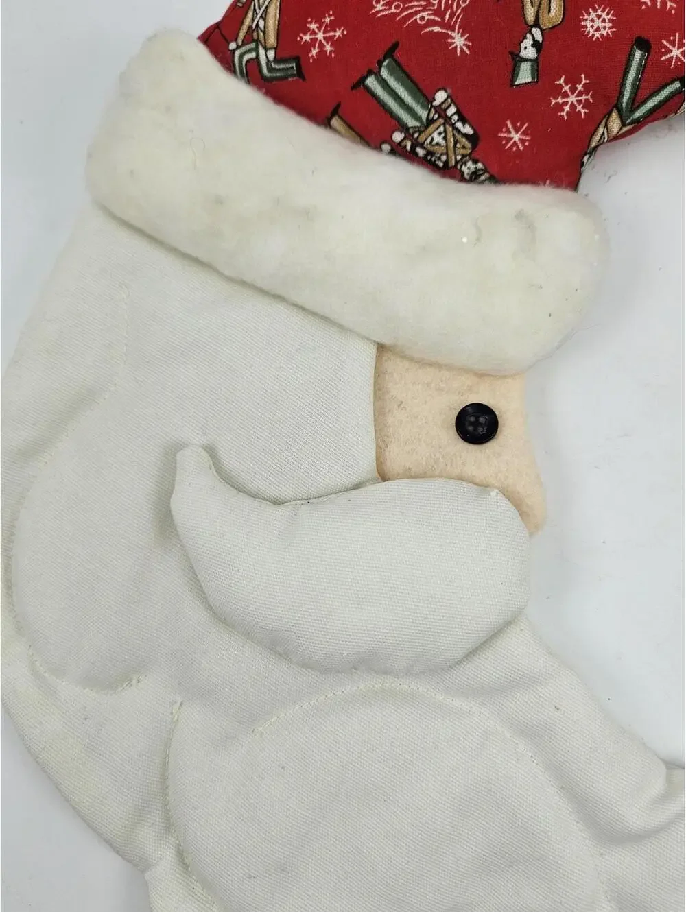 Vintage Handmade Santa Moon Christmas Door Wall Hanging Holiday Decor